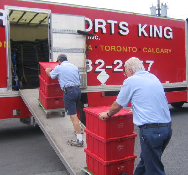 Local Office Movers in Montreal King's Transfer Office Movers relocating a company to their new office.