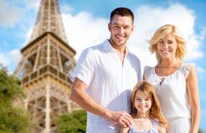 Happy Family Moving to France Reliable and Secure International Moving Services from King's Transfer